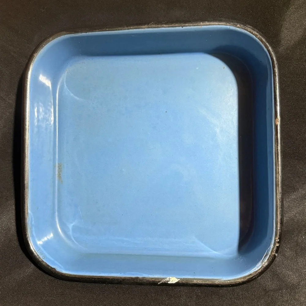 Vintage, robin blue, square cake pan,